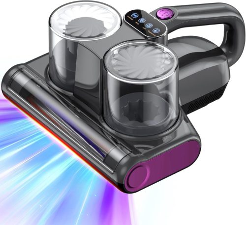 JPHYLL Atka Porszívó Matracokhoz - UV-C Fénnyel, 16 kPa Szívóerővel, HEPA Szűrővel, Ultrahangos és Hőkezeléses Technológiával Kárpitokhoz