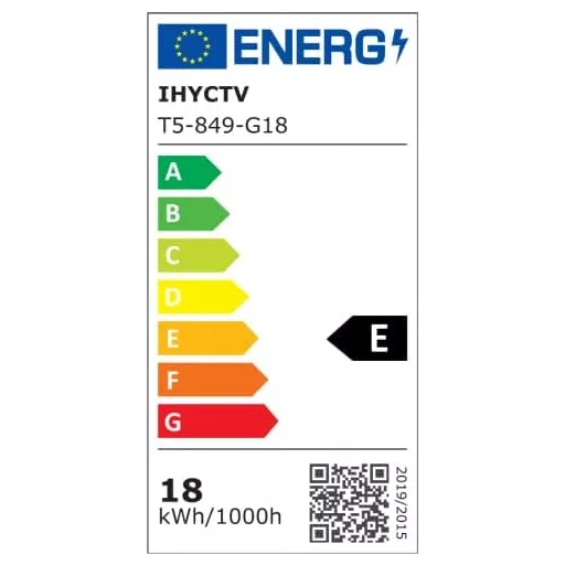 IHYCTV LED Fénycső T5 849mm 18W 4000K Hideg Fehér G5 Foglalat