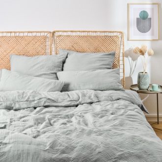   Blumtal Oeko-Tex Pamut Ágynemű Szett 135x200 cm + 80x80 cm Kék