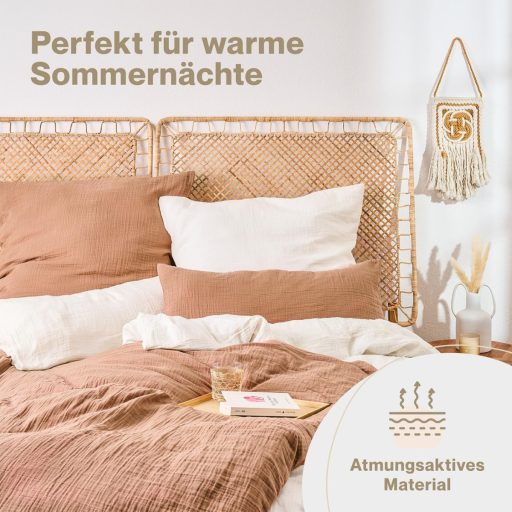 Blumtal mušelínová bavlnená posteľná bielizeň 135x200 cm + obliečka na vankúš 40x80 cm Oeko-Tex