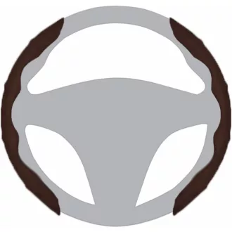   BROVACS Bőr Kormánykover Univerzális Anti-slip 14-16" Barna Velúr