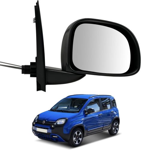 Convitex Visszapillantó Tükör Fiat Panda 169 Jobb Oldali - Mechanikus, Konvex Üveggel, Kompatibilis 2010-2013 Modellekkel, Utasoldali