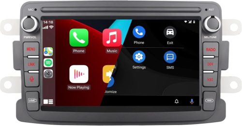 YZKONG Autorádio 7" Dotykový Multimediálny Prehrávač pre Modely Renault Dacia Duster Sandero Logan Dokker Captur - Bezdrôtový CarPl