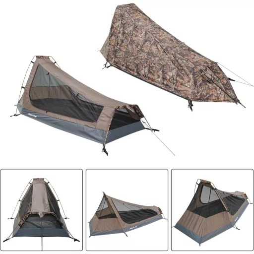 Geertop Bivak Trekking Sátor 1 Személyes Könnyű 1,5 kg 3-4 Évszak