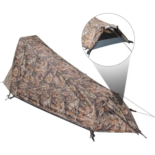 Geertop Bivak Trekking Sátor 1 Személyes Könnyű 1,5 kg 3-4 Évszak