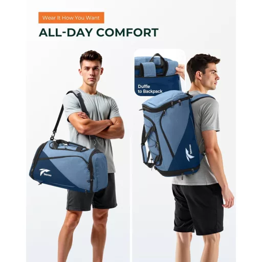 Tolaccea Expandable 54-72L Sporttáska Hátizsák Cipőtartóval Laptop Rekesszel Utazáshoz Edzéshez
