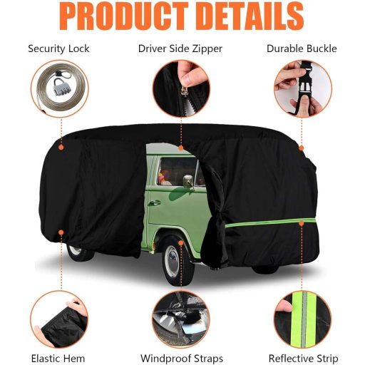 Husă de protecție auto completă BONJUME pentru VW Type 2 T1 T2 T3 1950-1992, model Westfalia Camper