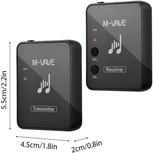 M-VAVE WP9 Wireless In-Ear Monitor 2.4GHz USB töltős fekete