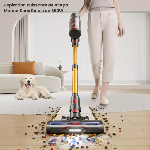Avalsor 45000 Pa Vezeték Nélküli Porszívó 550W, 70 Perc Üzemidő, LED Kijelző