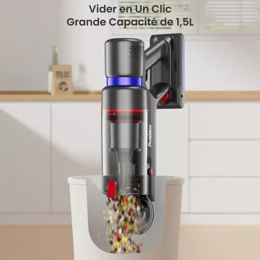 Avalsor 45000 Pa Vezeték Nélküli Porszívó 550W, 70 Perc Üzemidő, LED Kijelző