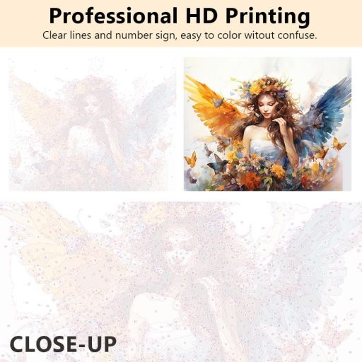 TISHIRON Set za slikanje 16x20 Slikanje po brojevima za odrasle i djecu