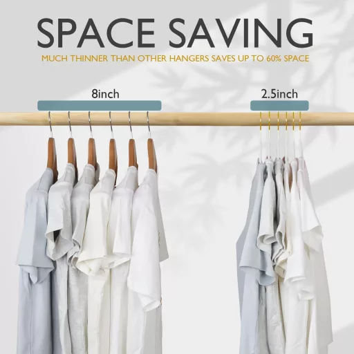 ManGotree, 22 buc. Umerașe de catifea cu cârlig rotativ auriu, antiderapante, pentru costume, alb