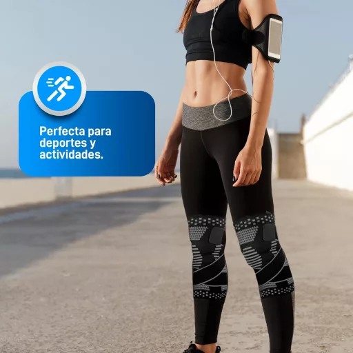 Kompresná kolenná ortéza Bahía Aventura na podporu menisku a väzov, čierna, L