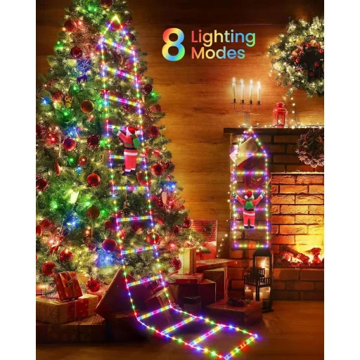 iShabao 3M Karácsonyfa Fényfüzér 310 LED Színes Világítás Távirányítóval Időzítővel