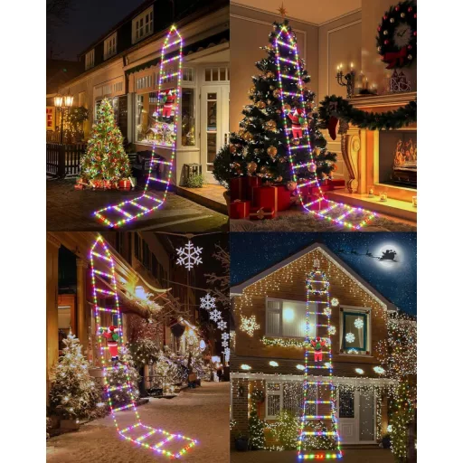 iShabao 3M Karácsonyfa Fényfüzér 310 LED Színes Világítás Távirányítóval Időzítővel