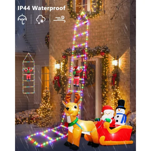 iShabao 3M Karácsonyfa Fényfüzér 310 LED Színes Világítás Távirányítóval Időzítővel