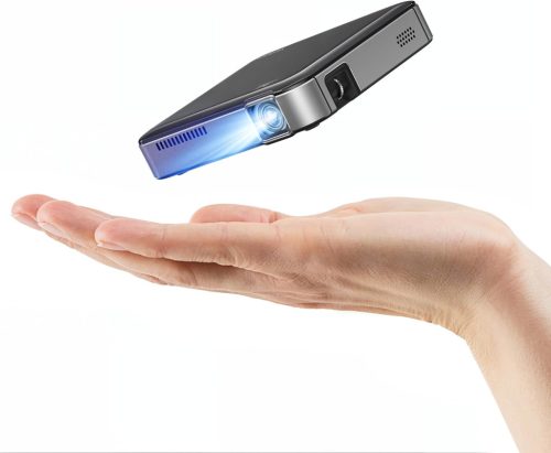 YOTON Y200 Hordozható DLP Mini Projektor Beépített Akkumulátorral, 1080P Full HD Támogatás, Porálló Vetítő Kültéri/Otthoni Mozihoz, Laptop é