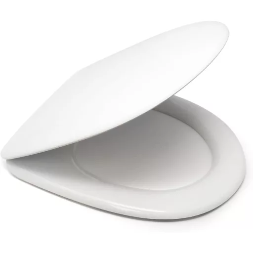 ESTOLI WC ülőke Odéon Jacob Delafon kompatibilis, rozsdamentes zsanér, fehér