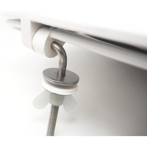 ESTOLI WC ülőke Odéon Jacob Delafon kompatibilis, rozsdamentes zsanér, fehér