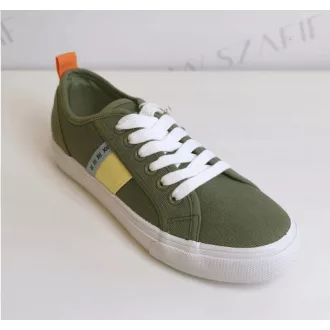 XTI Basic Női Vászon Tornacipő Khaki Zöld 36-os