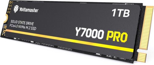 Yottamaster Y7000Pro 1TB SSD M.2 PCIe 4.0 NVMe Belső SSD - 7000MB/s Olvasási Sebesség, PS5 Kompatibilis, Játékhoz, Laptophoz, PC-hez