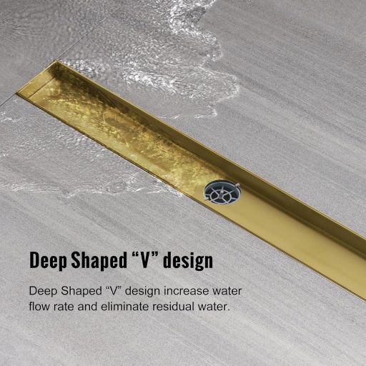 Sunrik Arany Zuhanylefolyó 360° Szifonnal 50 cm