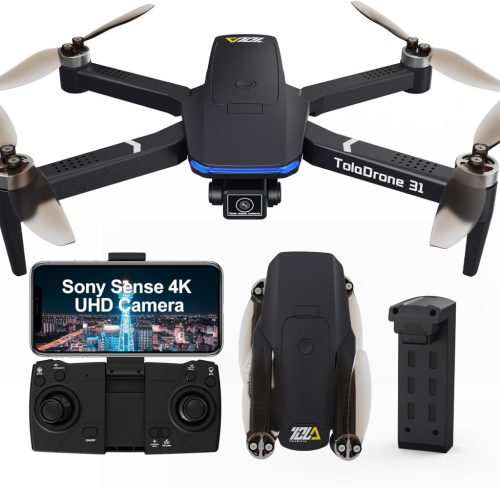 Toladrone TD31GPS GPS Drón 4K Kamerával - 5G FPV Átvitel, Kefementes Motor, Automatikus Visszatérés Funkció, Kezdőknek és Haladóknak