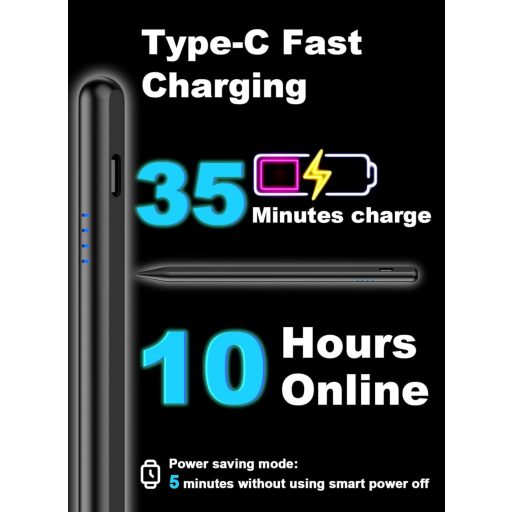 DOGAIN Stylus Pen érintőképernyős Android tablethez és okostelefonhoz, mágneses toll Samsung Huawei Lenovo kompatibilis