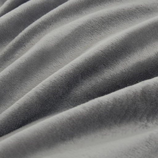 EMME Flanel Ágynemű Szett 220x240 cm Puha Paplan Takaró Párnahuzattal Szürke