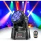 UKing 7x15W Mini Moving Head LED DMX512 RGBW Lumină Disco cu Telecomandă, Efect Stroboscopic, Lumină DJ pentru Petreceri