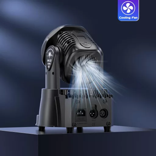 UKing 7x15W Mini Moving Head LED DMX512 RGBW Lumină Disco cu Telecomandă, Efect Stroboscopic, Lumină DJ pentru Petreceri