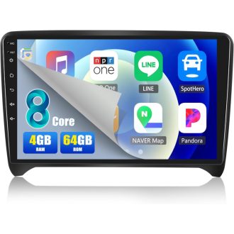   CAMECHO Android 13 auto radio za Audi TT 8J 2008-2014, 9" zaslon, navigacija, CarPlay, DSP