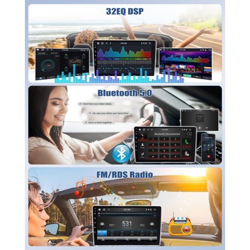 CAMECHO Android 13 auto radio za Audi TT 8J 2008-2014, 9" zaslon, navigacija, CarPlay, DSP
