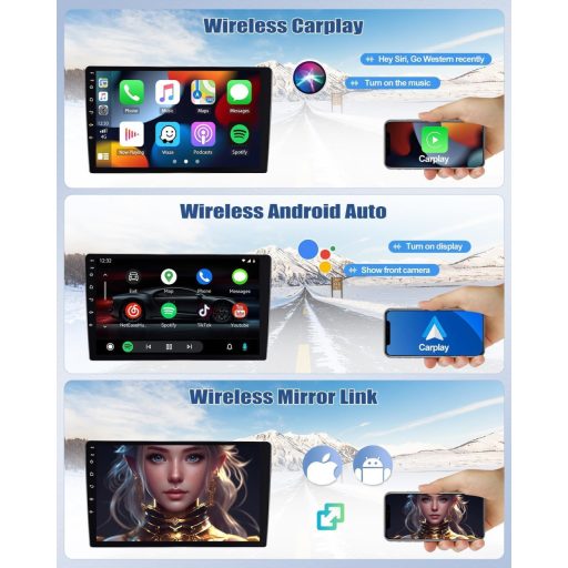 CAMECHO Android 13 auto radio za Audi TT 8J 2008-2014, 9" zaslon, navigacija, CarPlay, DSP