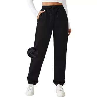   PINSPARK női hosszú jogging nadrág magas derekú pamut szabadidő nadrág zsebekkel