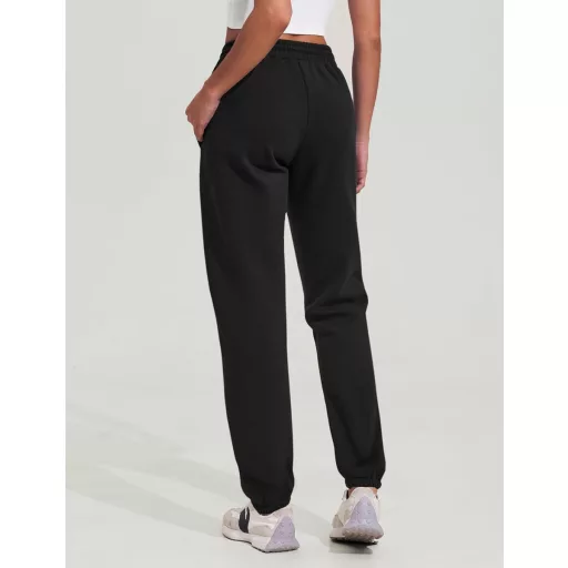 Pantaloni lungi de jogging pentru femei PINSPARK, cu talie înaltă, din bumbac, pantaloni de trening cu buzunare