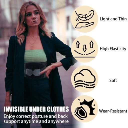 VPB Állásjavító Hátbrace Nőknek és Férfiaknak Állítható Lumbális Támogatás