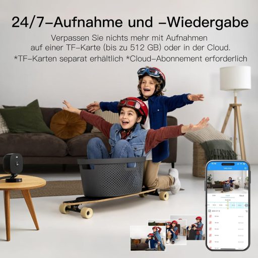 VIMTAG 2.5K Kültéri Biztonsági Kamera WiFi, Mozgásérzékelős Megfigyelő, Éjszakai Látás, Kétirányú Hang