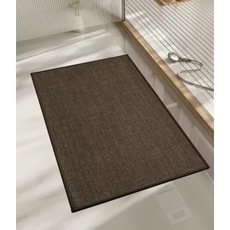   KMVIZI Fürdőszobai Szőnyeg 32x17 cm Csúszásmentes Gyors Száradó Barna Fürdőszobai Szőnyeg