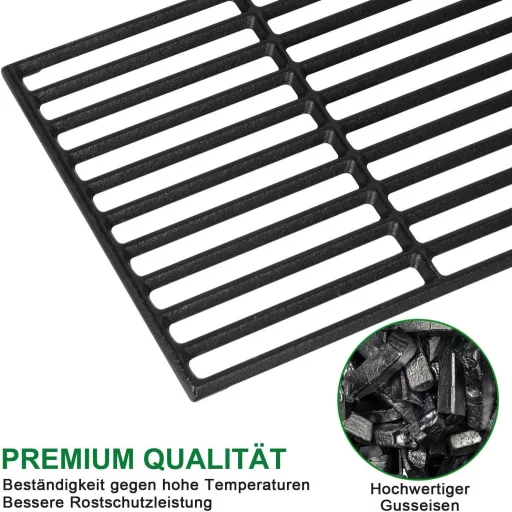 WELL GRILL 43x63 cm Set Grătar Fontă - 3 Bucăți Grătare de Schimb Enders Boston, Monroe, Landmann Triton, Barbecook Siesta și Charbroil Ga