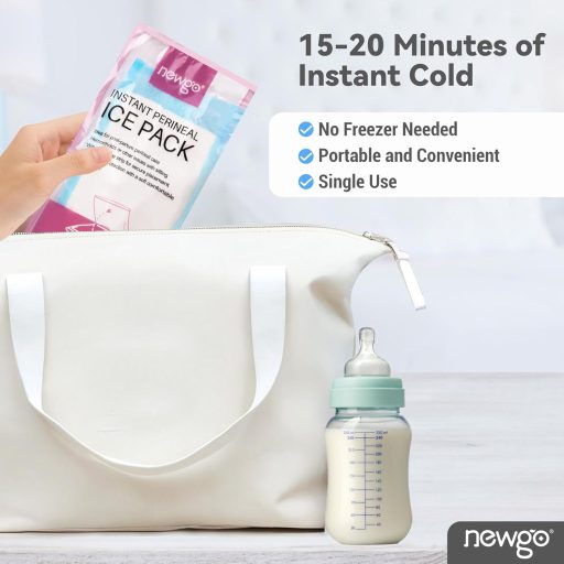 NEWGO Popôrodná chladiaca vložka s okamžitou aktiváciou, jednorazová, s vysokou absorpciou