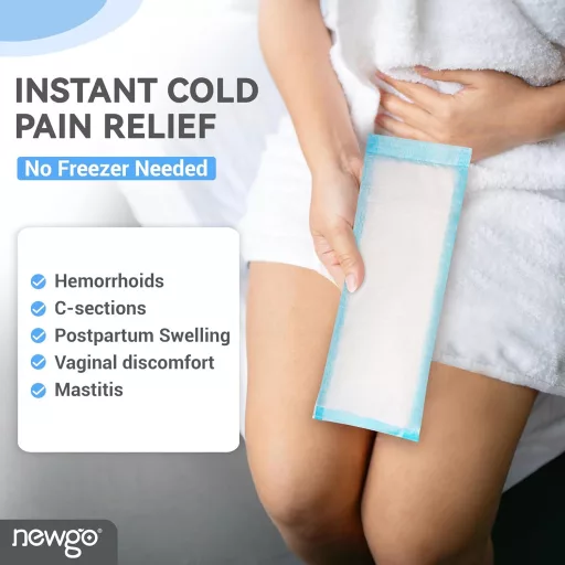 NEWGO Tampoane reci postnatale cu activare instantanee, de unică folosință, absorbție totală.