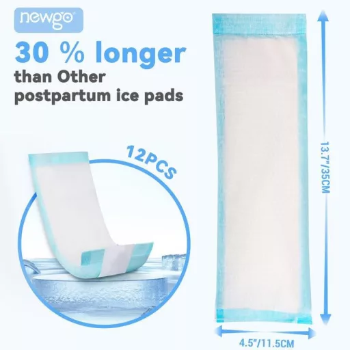 NEWGO Tampoane reci postnatale cu activare instantanee, de unică folosință, absorbție totală.