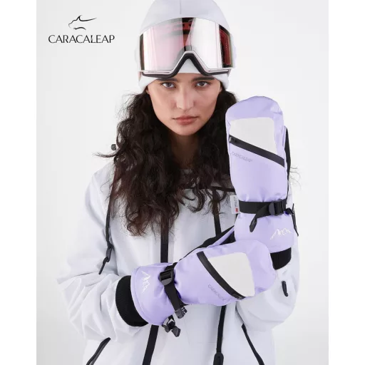 Caracaleap Téli Kesztyű Vízálló Férfi Női Hó Kesztyű Síkesztyű