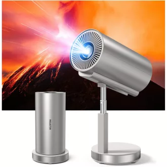   Bisofice 720P Mini Projektor WiFi6 Bluetooth 4K Támogatás Állvánnyal Otthoni Mozi