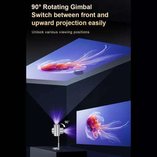 Bisofice 720P Mini Projektor WiFi6 Bluetooth 4K Podrška Sa Stalakom Kućno Kino