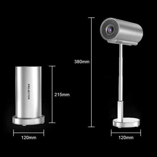 Bisofice 720P Mini Projektor WiFi6 Bluetooth 4K Podrška Sa Stalakom Kućno Kino