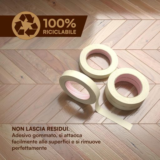 Bandă de mascare profesională DNK TRADE, 16 role, 19 mm x 50 m