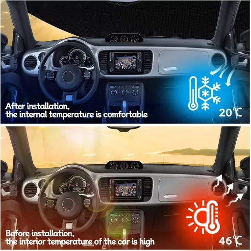 Luolety Nepremokavá autoplachta pre FIAT 500/500C/500E/Abarth 2007-2024, 6-vrstvová, so zipsom