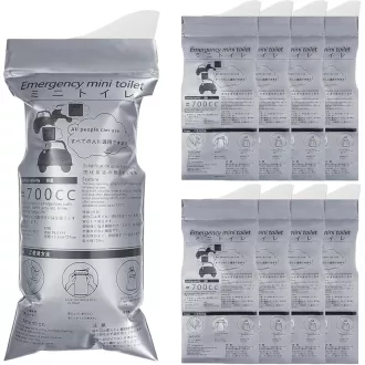   flintronic Urinal portabil 700ml cu gel, pungi pentru urină pentru călătorii, camping, urgențe